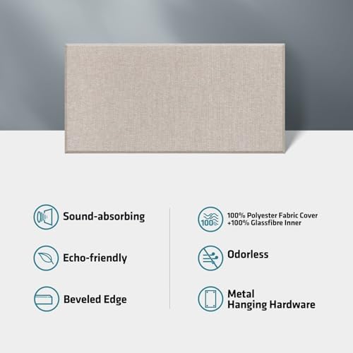 2 Pack Acoustic Panels 47.2"x23.6"x2" Soundproof Fiberglass Panels - Image 4