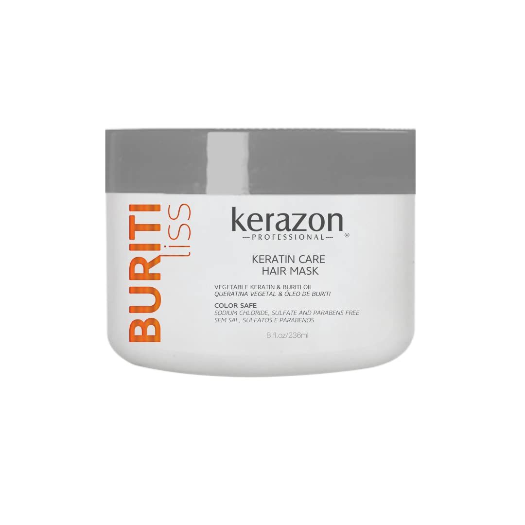 Hair Mask Anti Frizz Keratin Care, Moisturizing, Deep Hydration for Dry Damaged Hair Buriti Liss