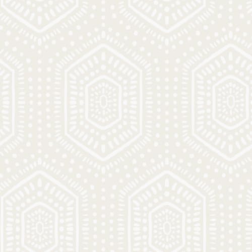Heroad Peel and Stick Wallpaper Boho Beige Neutral Geometric Removable Wallpaper by HeroadBrand