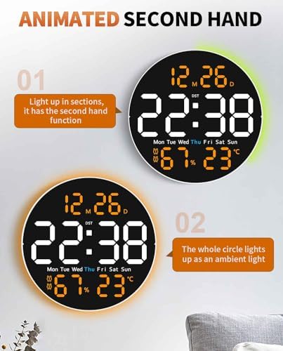 10 Inch Large Digital Wall Clock - Image 5