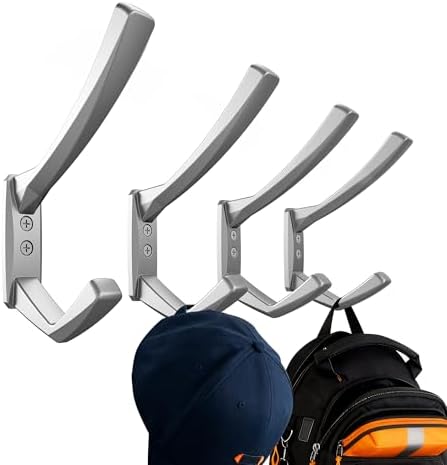 Heavy Duty Wall Hooks, 5 Inch Large Wall Mount Hooks by COLGEIFY