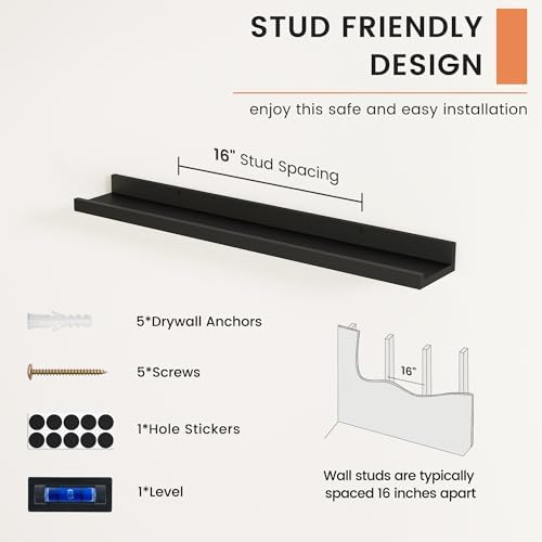Picture Ledge Shelf, Floating Shelves - Image 5