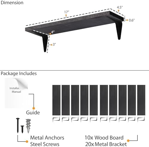 Wallniture Arras Wood Floating Shelves - Image 3