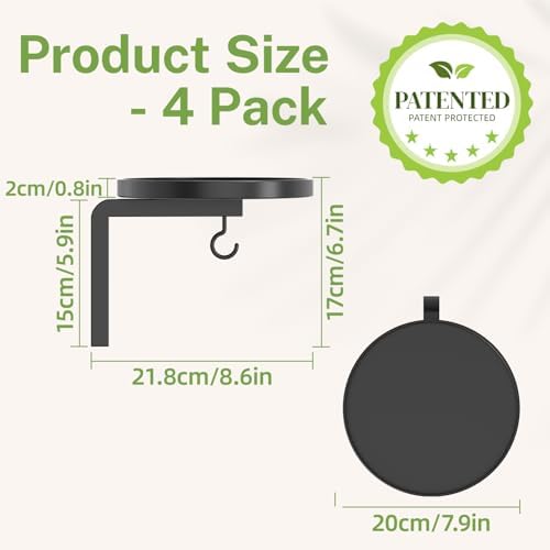 iDavosic.ly Plant Wall Hanger Holder Set of 4 - Image 2