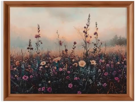 Moody Wildflower Print Meadow by Unknown