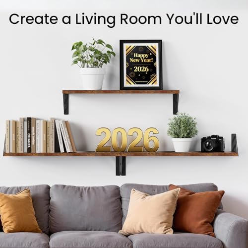 BAYKA 22.4 Inch Long Wall Mounted Floating Shelves - Image 3