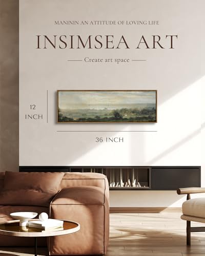 InSimSea Extra Large Framed Wall Art, Wild Field Sky Prints - Image 2