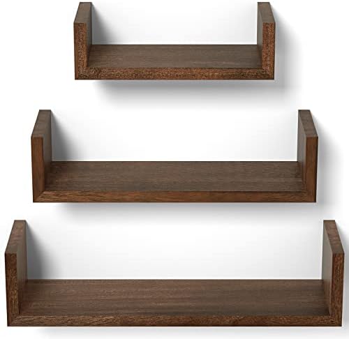 SRIWATANA Dark Brown Floating Shelves by SRIWATANA