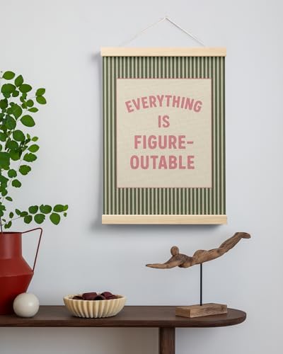 FGFK Everything Is Figureoutable Positive Affirmations Wall Art Poster Hanger - Image 3