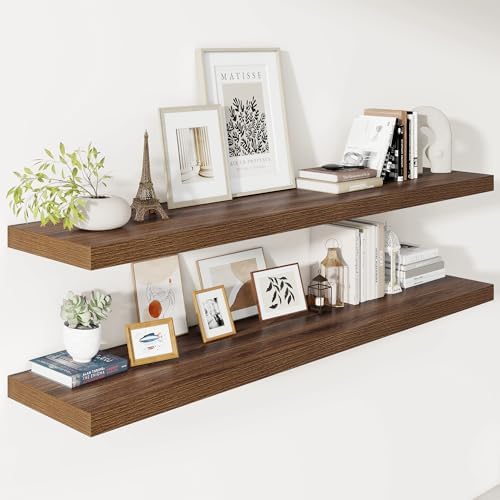 Vivelove Deep Floating Shelves 55x12” Set of 2 by VIVELOVE