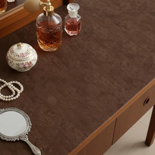 ReWallpaper 24in x 16.5ft Brown Velvet Wallpaper Peel and Stick Luxury Velvet - Image 4