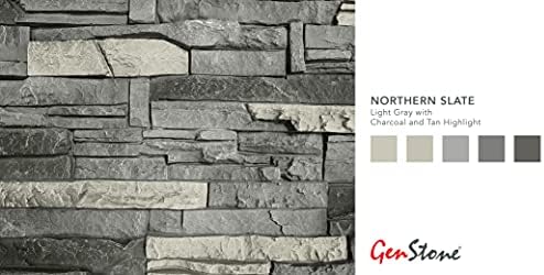 GenStone Faux Stacked Stone Inside Corner Ledger 12" x 2" x 3.5" in Northern - Image 3
