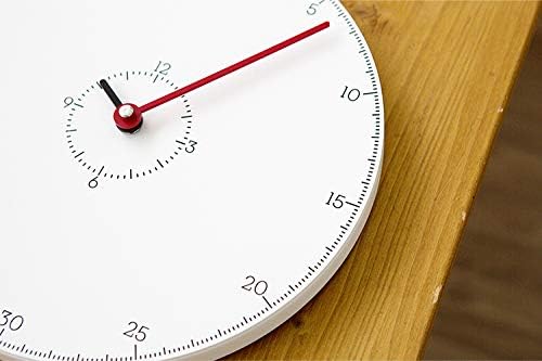 Stephanie Imports Modern Minimalist Thermometer Red Wall Clock - Image 2