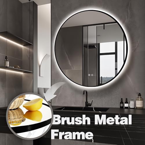 Niccy 40" Round LED Bathroom Backlit Mirror - Image 5