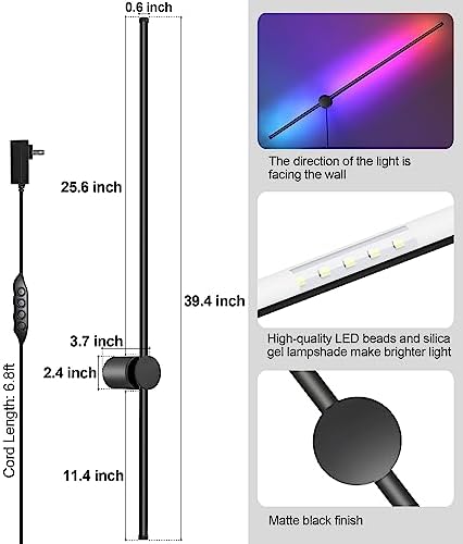RGB LED Wall Sconces Set of Two - Image 6