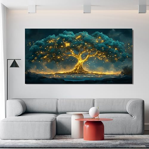 Canvas Wall Art Decor Canvas Art Wall Decor Green Wall Art Decor Large Tree of - Image 4