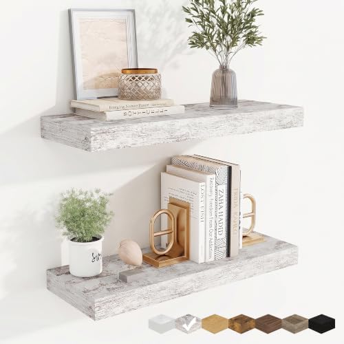 Floating Shelves for Wall, Wall Mounted Wood Shelves by Fuqing