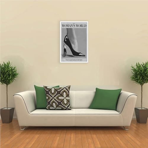 Retro This Is A Woman Is World Poster Feminist Canvas Wall Art Modern Black And - Image 5