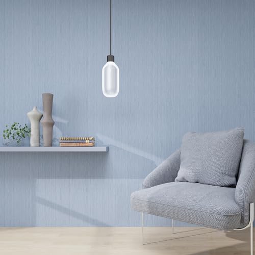 Light Blue Grasscloth Wallpaper Peel and Stick, Textured Adhesive Countertop & - Image 7