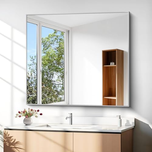 DESBING 36" x 40"Bathroom Mirror, Decorative Rectangular Vanity Mirror - Image 4