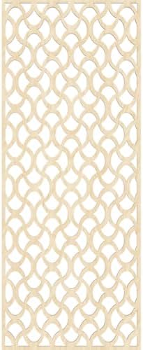 Resort Decorative Pierced Fretwork Wood Wall Panels, 19 3/8"W x 49 3/8"H x 1/4"T - Image 4