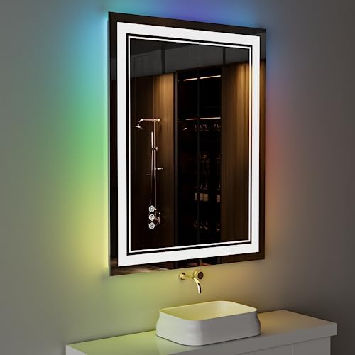 24x36 Inch RGB LED Bathroom Mirror by ISTRIPMF
