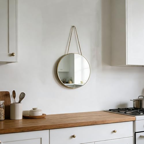 Round Wall Mirror Door Mirror PVC Plastic Frame - Image 3