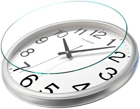 TIMESS 18-Inch Silent Non-Ticking Analog Wall Clock - Image 3