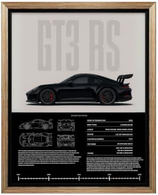 InkFlow Posters Vintage Racing Car Canvas Poster by InkFlowPosters