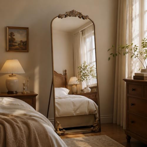 21"x 64" Arched Full Length Mirror, Freestanding Floor Mirror - Image 4