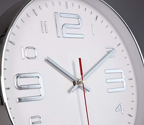 45MinST 10 Inch Wall Clocks, 3D Number Dial Face Modern Wall Clock, Silent - Image 3