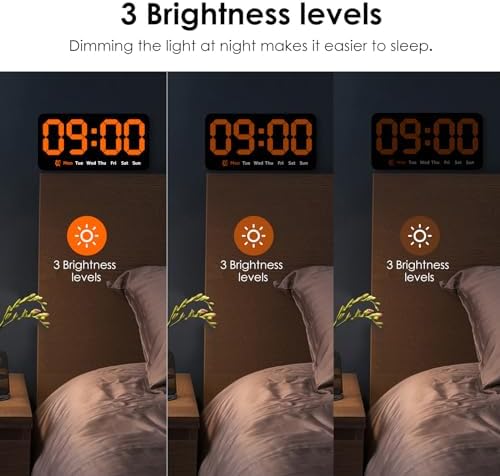Digital Wall Clock 8.5 Inch Large Display LED Clock - Image 4