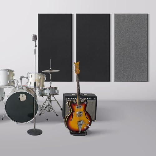 2 Pack Acoustic Panel 47.2"x23.6" Soundproof Fiberglass Panel, Charcoal Grey - Image 4