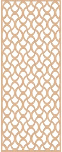 Resort Decorative Pierced Fretwork Wood Wall Panels, 25 3/8"W x 64 3/8"H x 1/4"T - Image 2
