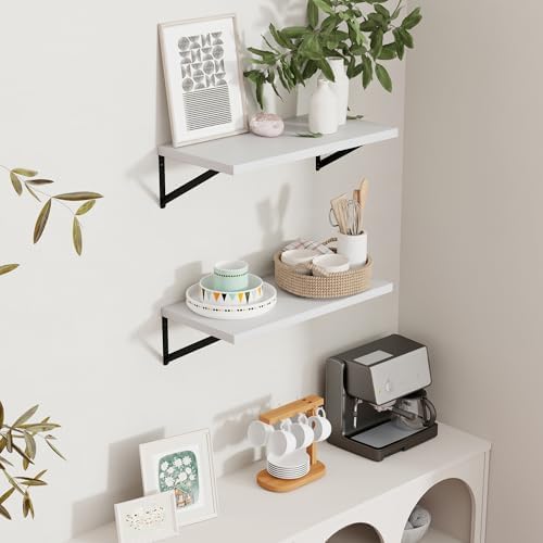 Axeman Floating Shelves for Wall White - Image 2