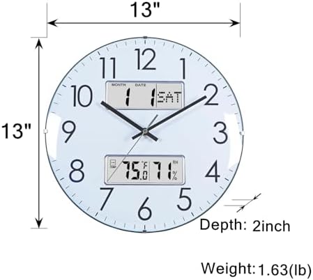 Nbdeal 13-Inch Analog Silent Wall Clock - Image 2