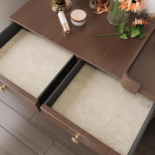 VEELIKE Beige Crushed Velvet Flocking Liner Self Adhesive Felt Fabric - Image 7