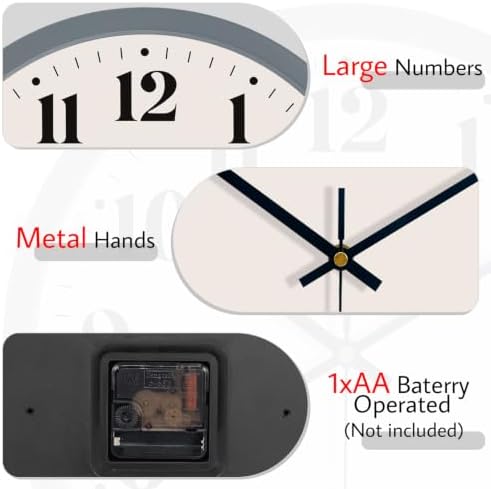 8" Silent Wall Clock - Image 5