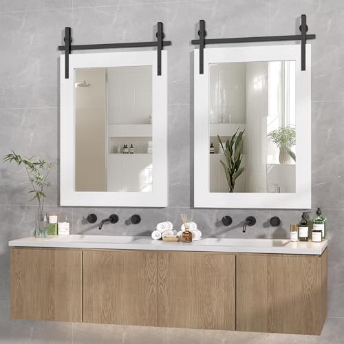 Hasipu Farmhouse Bathroom Mirror - Image 4