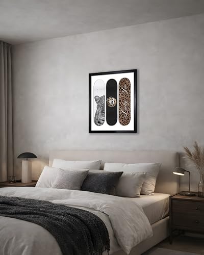 Stockholm Cheetah Skateboard Style Wall Art Canvas 1pc– Leopard Print Skater - Image 6