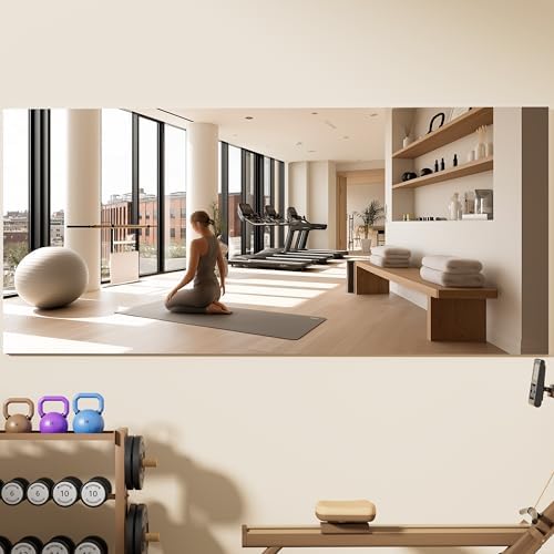 Hasipu Home Gym Workout Mirror 79" L x 35" W-1pcs Large Full Length Mounted by Whatssuitableisthebest