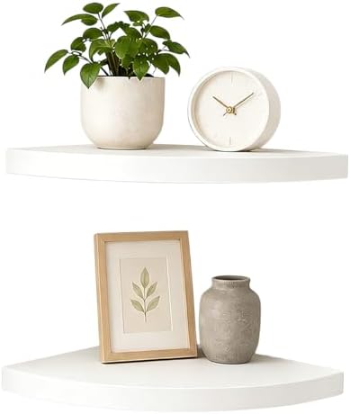 ZGZD Corner Shelf Invisible Wall Mounted Shelves Radial Shape Perfect by ZGZD