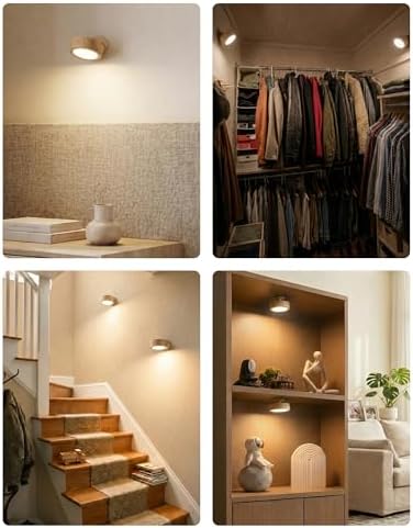 EZVALO LED Wall Mounted Light, 3000mAh Rechargeable Cordless Wall Sconce - Image 6