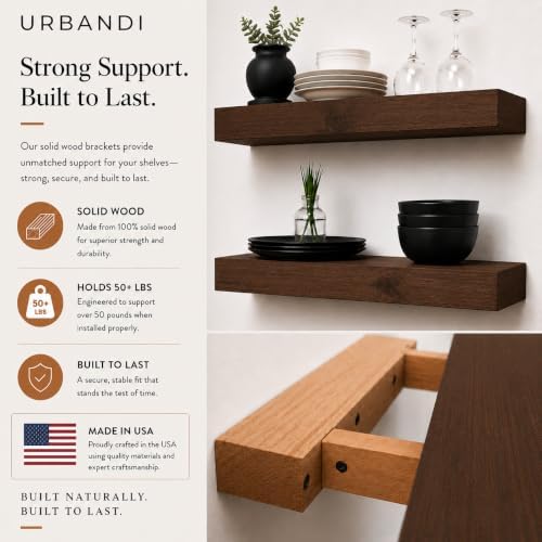 Urbandi Modern Floating Shelves 3 Inches Thick - Image 7