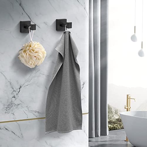 Heavy Duty Stainless Steel Towel Hooks, Wall Mounted Square Robe Hooks - Image 4