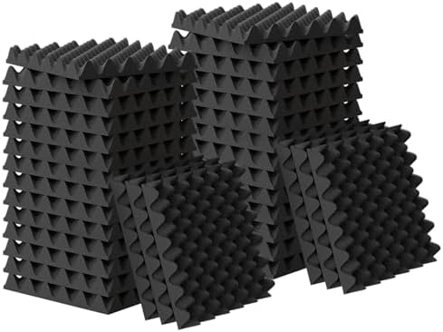 24 Pack 1.5"X12"X12" Sound Proof Egg Crate Foam, Upgraded Sound Proof Foam by WVOVW