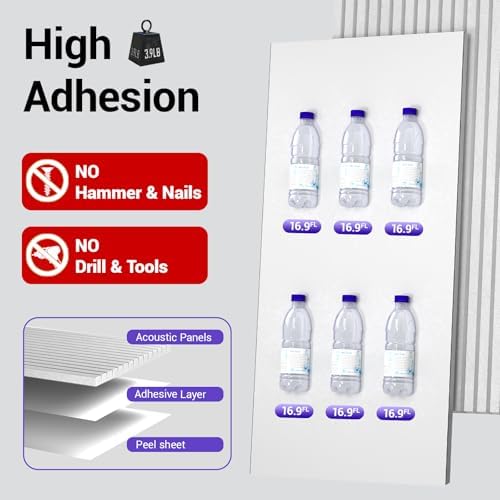 4 Pack 48x24 inch Acoustic Wall Panels-White - Image 5
