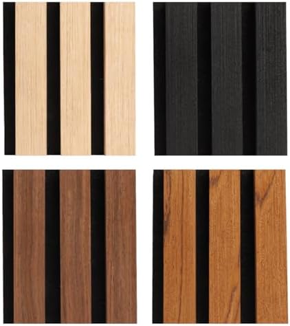 Wood Slat Wall Panel 4 Color Samples by Unknown