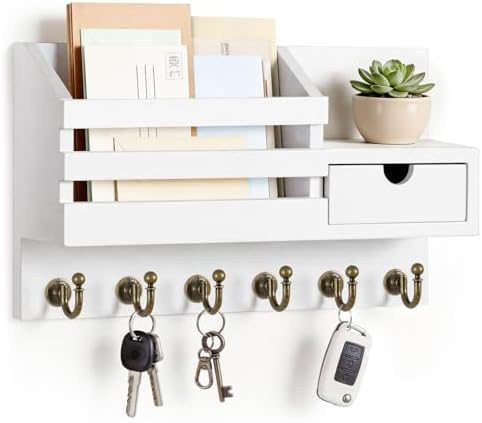 FifthQuarter Key and Mail Holder Wall Mount by FifthQuarter