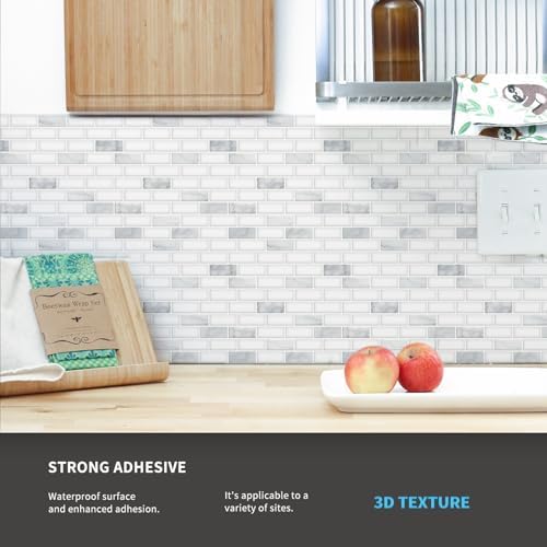 Art3d 10-Pack Peel and Stick Stone Backsplash Tile - Image 4